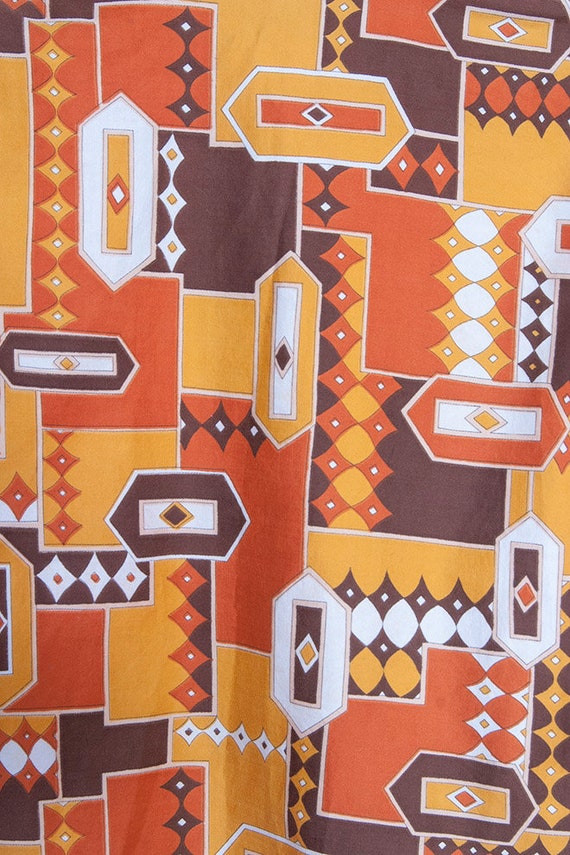 Vintage 1970's | Alex Colman | Cotton | Geometric… - image 4