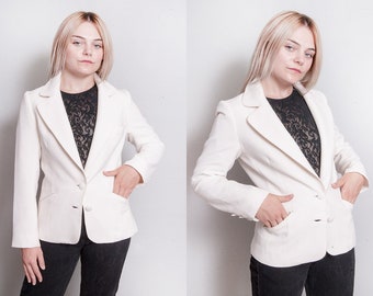 winter white jacket blazer