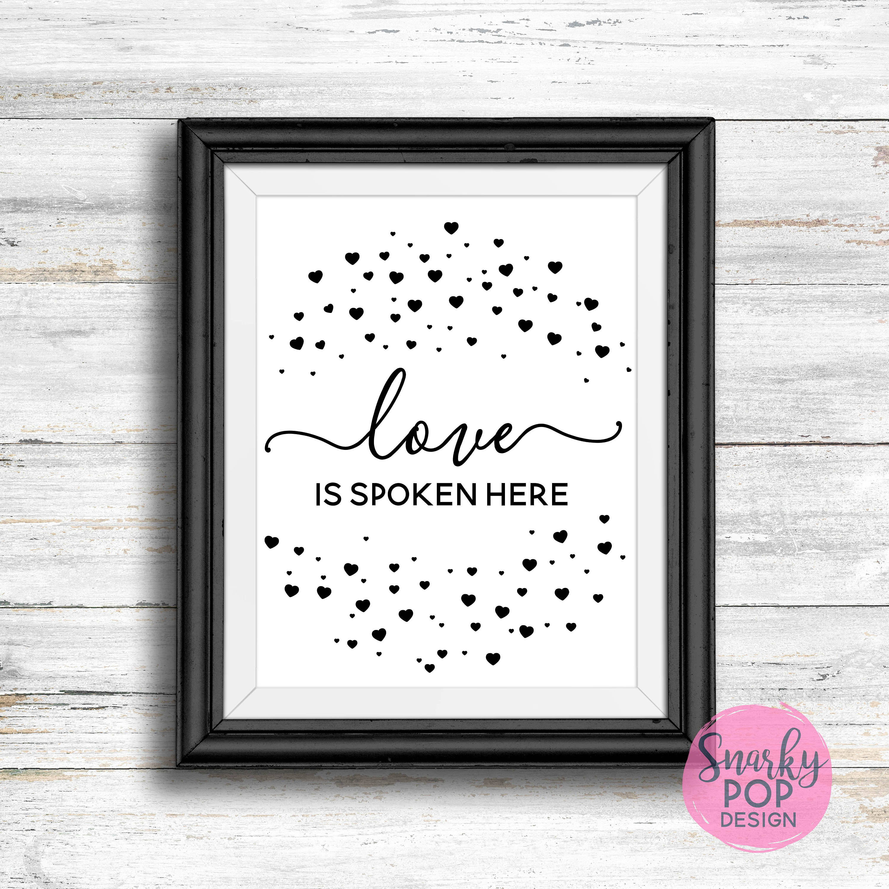 Love is Spoken Here LDS Hymn Printable Art Wall Art Print - Etsy