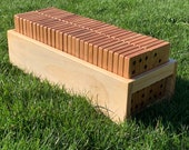 6x6 or 9x9 Giant Wood Dominoes Set