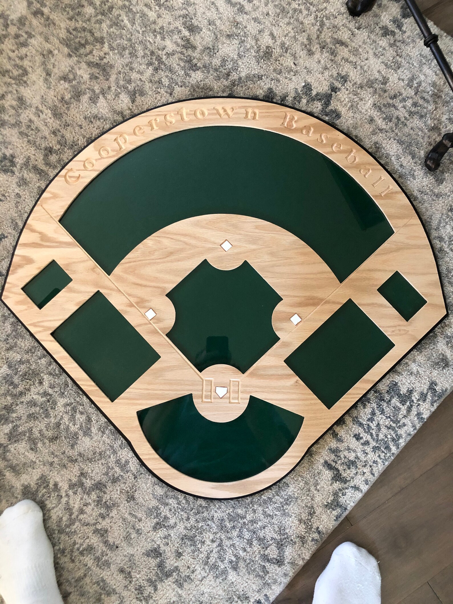 Oak finish Cooperstown Baseball Pin Display Case FREE Etsy