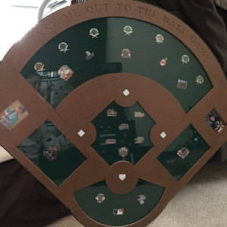 Cooperstown Baseball Pin Display Case , Brown Color Etsy
