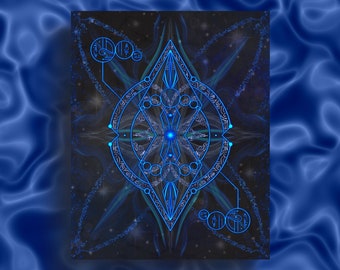 Sirian Open Contact Light Code Art Print Starseed Activation (Digital Download)
