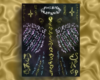 Lemurian Angelic DNA Light Code Art Print Starseed Activation (Digital Download)