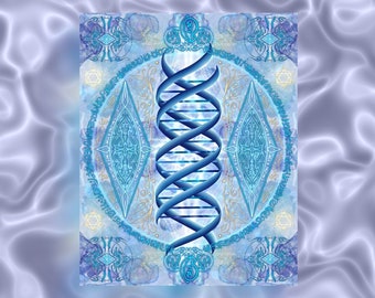 Pleiadian Ascension Light Code Art Print Starseed Activation (Digital Download)