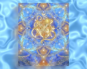 Lemurian Attainment Light Code Art Print Starseed Activation (Digital Download)