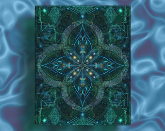 Lemurian Andromedan Renewal Light Code Art Print Starseed Activation (Digital Download)