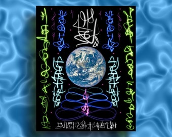 Lemurian New Earth Light Code Art Print Starseed Activation (Digital Download)