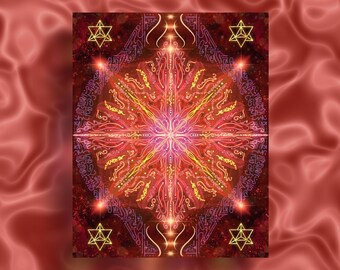 Lemurian Anchor Light Code Art Print Starseed Activation (Digital Download)