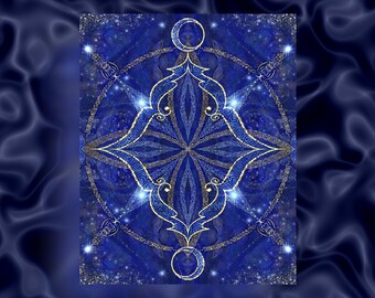 Pleiadian Akasha Light Code Art Print Starseed Activation (Digital Download)