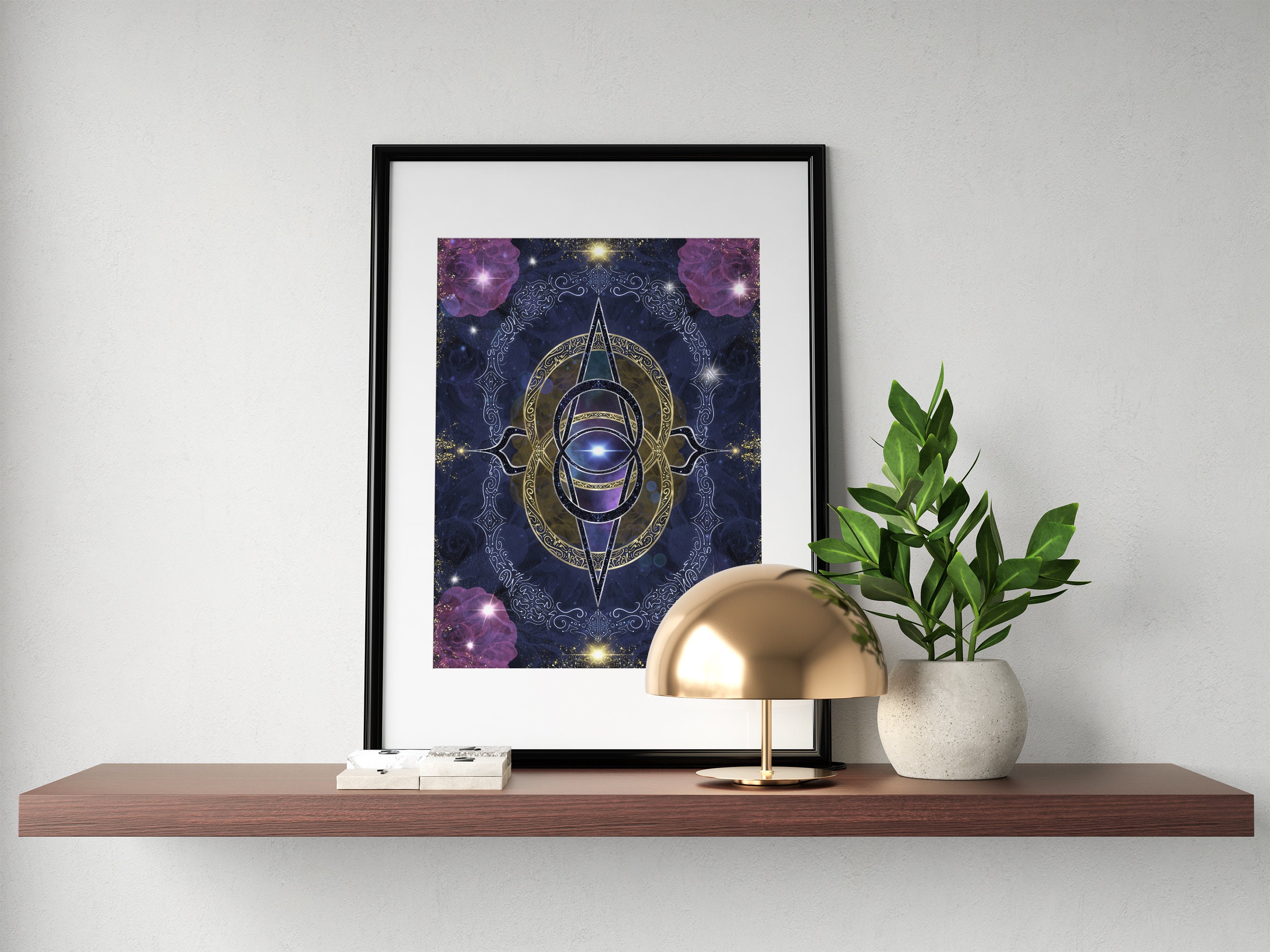 Lemurian Cosmic Center Light Code Art Print Starseed Activation ...
