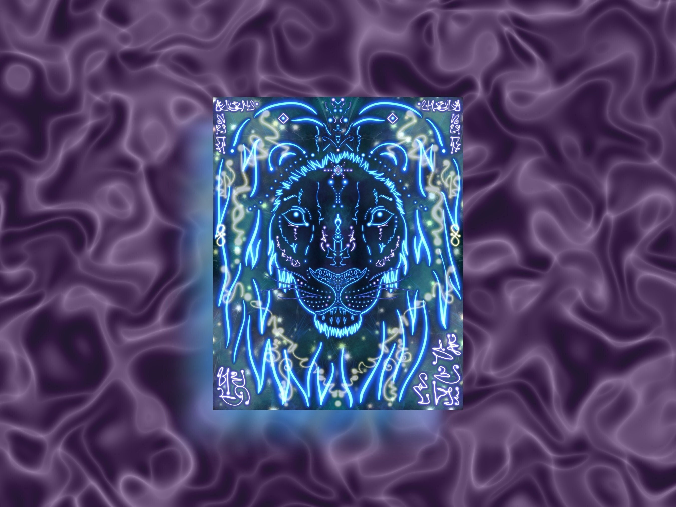 Lions Tor Sirian Light Sprache Digital Art Print | Lichtcode-Übgebung | Sternensaat Aktivierung | Sofort Download