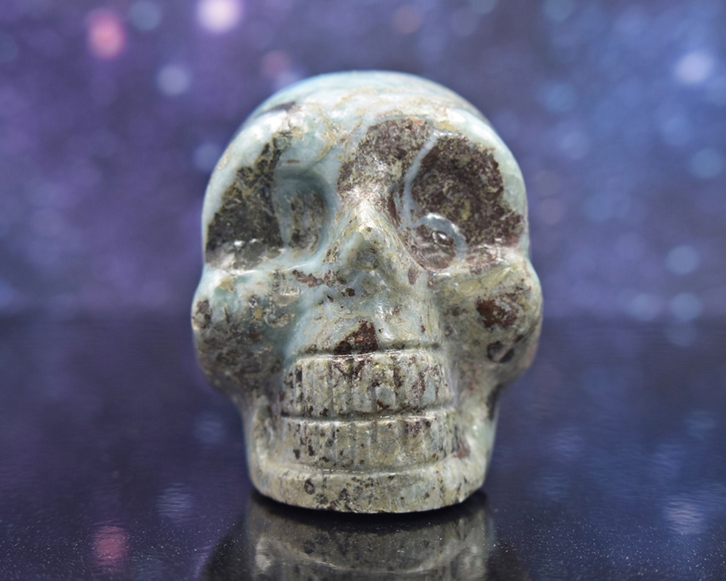 Larimar Skull - Etsy