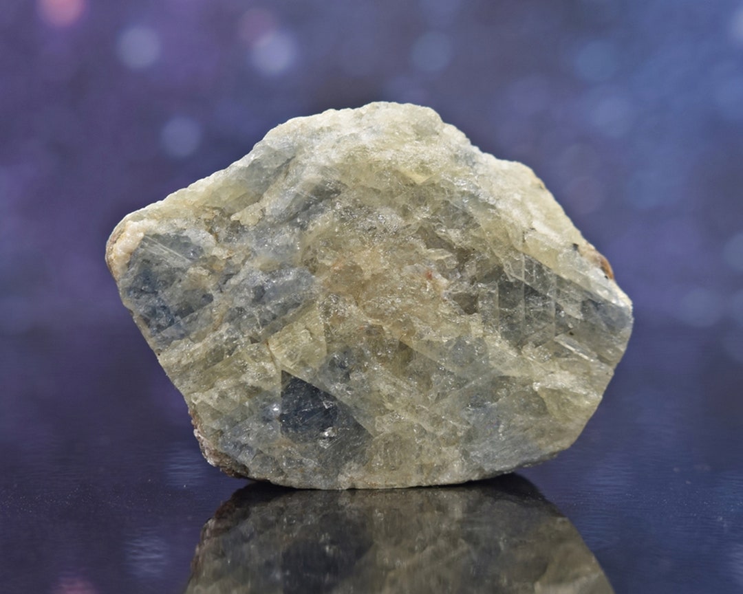 画材 Sapphire Genuine Coarse Teal Sapphire Round 2 Carat Natural Unheated GS1472