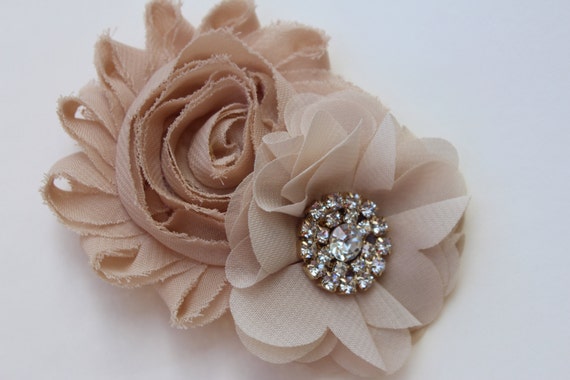 Champagne Flower Girl Hair Clip Champagne Hair Clip Champagne Bridal Hair Piece Gold Hair Clip Toddler Flower Girl Hair Bow Gold Hair Bows