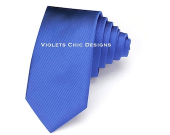 Royal blue neckties, royal blue neck ties, mens neck ties, wedding neck tie, mens skinny neckties, groomsmen neck ties, royal blue mens ties