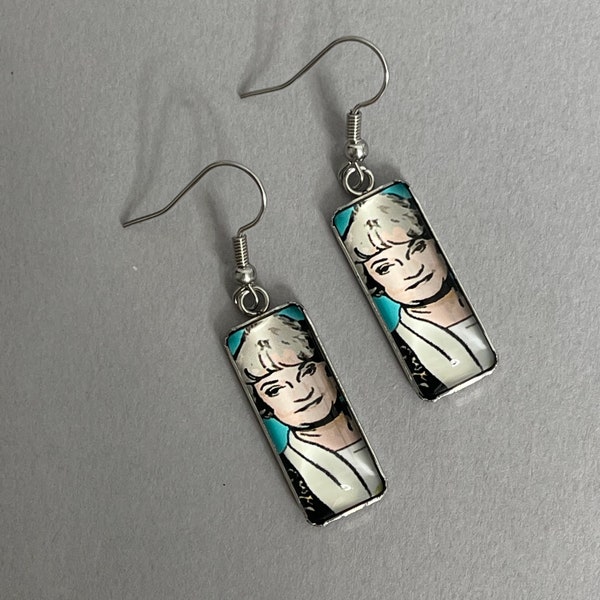 Dorothy Zbornak Golden Girls Glass Dome Earrings