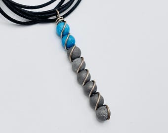 29" Adjustable + Turquoise + Druzy + .925