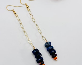3.25" Lapis lazuli + Sparkle