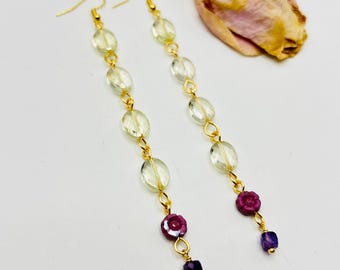 4.5" Citrine + Amethyst + Flower