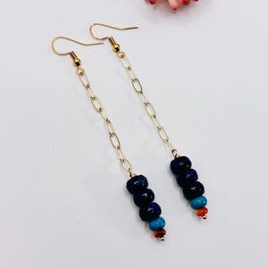 Lapislázuli de 3,25" + destellos turquesas