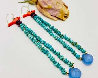 4.5” Faux Turquoise + Purple Spiny Oyster