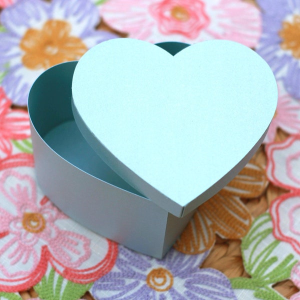 3D Heart Box SVG, 3D Heart SVG, Paper Heart Box SVG, Basic 3D Paper Heart Box Svg Cut File Instant Download