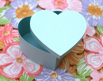 3D Heart Box SVG, 3D Heart SVG, Paper Heart Box SVG, Basic 3D Paper Heart Box Svg Cut File Instant Download