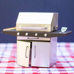 3D-Grill-Geschenk-Box, Grill-Grill-Geschenk-Kartenhalter SVG geschnitten Datei, 3D-Grill-Geschenk-Box SVG - Vatertag-Geschenk-Box SVG, Grillen-Geschenke für Papa, Download
