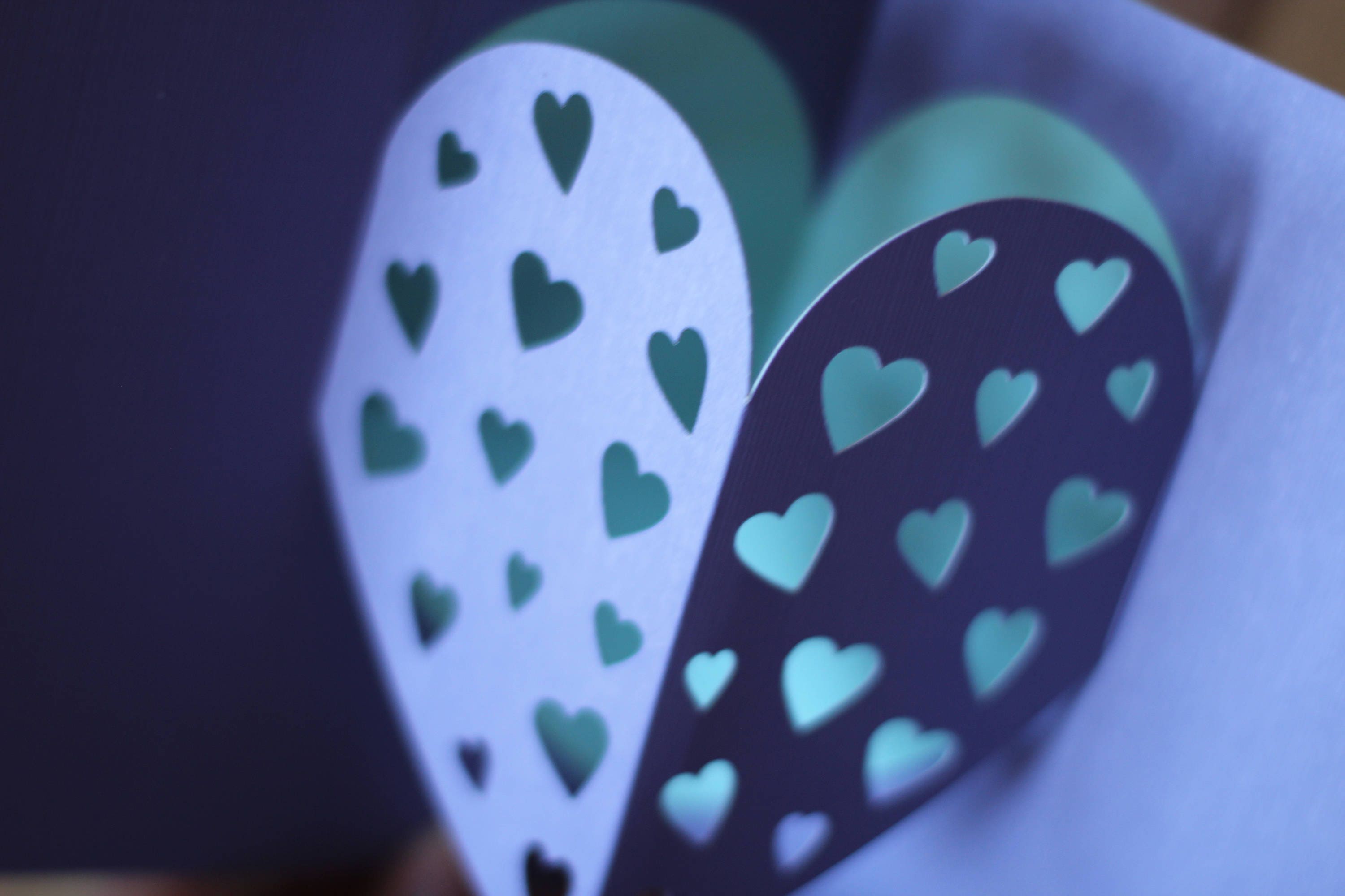 SVG File: Simple Heart Pop up Card for Valentine's Day, Anniversary ...
