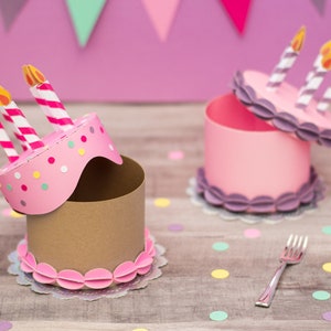 Bundle of 3D Birthday Cake Gift Box SVG Cut Files  3 Mix & image 6