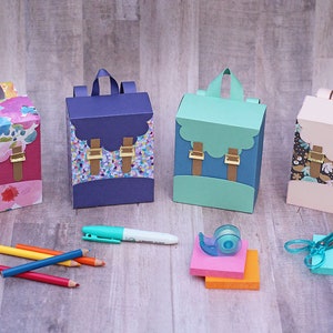 SVG File: 3D Paper Backpack Gift Box / Treat Box / Party Favor - Etsy