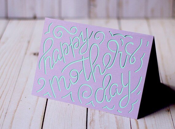 Download Svg File Hand Lettered Cut Out Style Mother S Day Card Etsy
