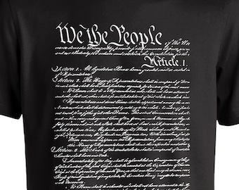 We The People Constitution Men's 100% Cotton T-Shirt (Various Colors)