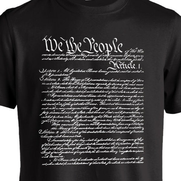 We The People Constitution Men's 100% Cotton T-Shirt (Various Colors)