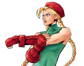 Cammy - Street Fighter Illustration PRINT - Etsy 日本