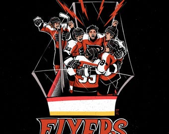 Philadelphia Hockey | Boys in the Box |  11x17 POSTER PRINT