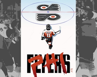 Philadelphia Hockey x Akira - 11x17 POSTER PRINT