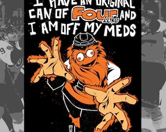 Philadelphia Hockey |  Flyers Gritty 4 LOKO | 11x14 PRINT