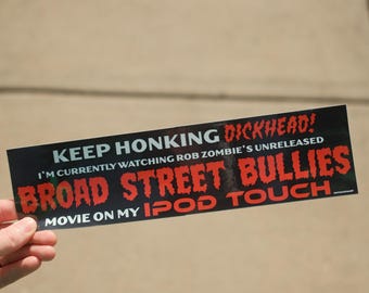 Broad Street Bullies | Rob Zombie | Philadelphia Hockey Bumper Sticker
