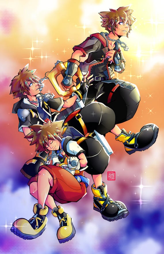 The Eras of Sora - KH - 11x17 PRINT - Etsy
