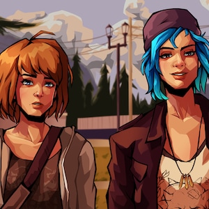 Life Is Strange - Max and Chloe Illustration PRINT