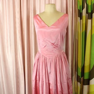 80s Dusty Rose Prom Dress