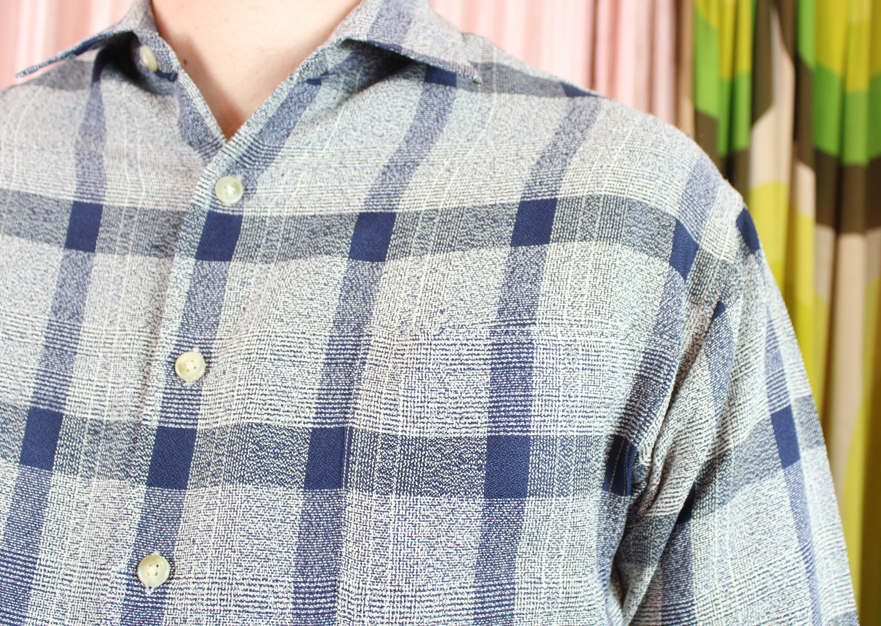 90s Check Cotton Shirt Long Sleeve - Etsy 90s Check Cotton Shirt Long Sleeve - Etsy