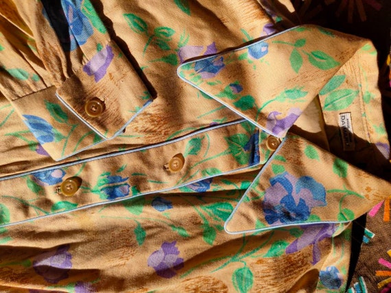 70s Floral Dagger Collar Western