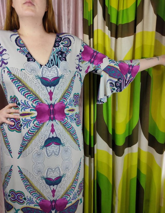 70s Bell Sleeve Maxi