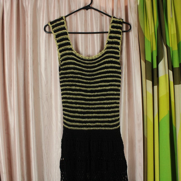 70s Crochet Maxi Dress