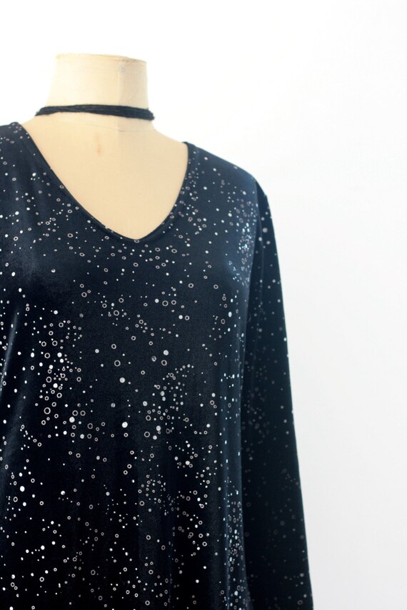 90's Velvet Midi with Glitter Micro Pattern - image 9