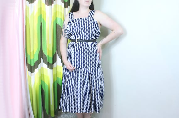 70's Pinafore Dress