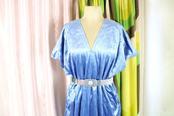 Dreamy 70s Pastel Toned Gauzy Cotton Kaftan Dress